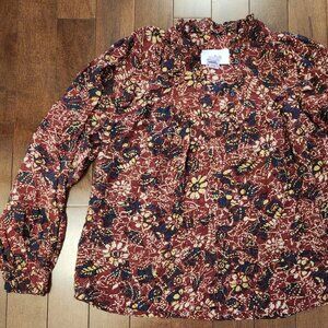 BA&SH women's long sleeve blouse in size 0 in viscose